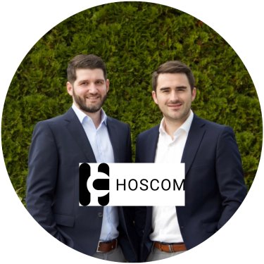 Robin Renschler und Magnus Liedtke, Gründer von HOSCOM