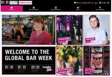 Die virtuelle Plattform der Global Bar Week 2020