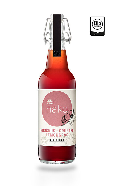 Hibiskus Grüntee Lemongrass Bio-Sirup