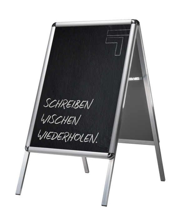 Dachaufsteller mit Kreidetafel