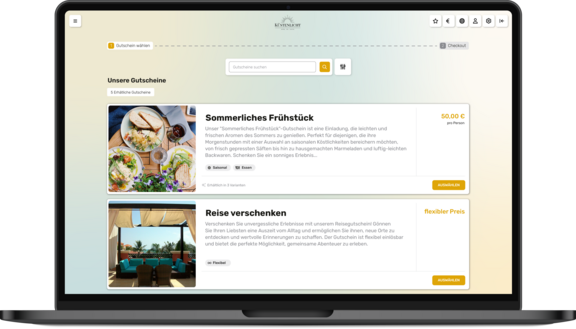 DIRS21 Gutscheinshop: Ihre Gäste haben die Wahl – Sie den Umsatz.