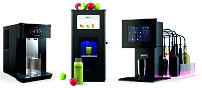Wasserspender, Fruchtsaftmaschine und Cocktailmaschine