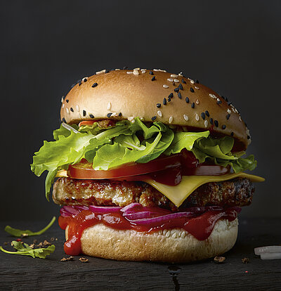 Hamburger vom Rind, halal