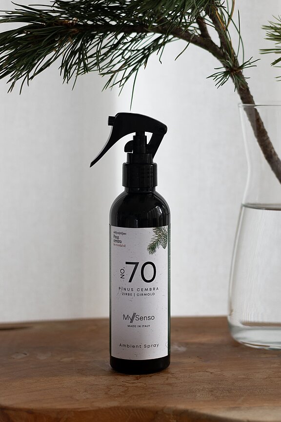 Stone Pine Spray with 100% organic stone pine oil from South Tyrol