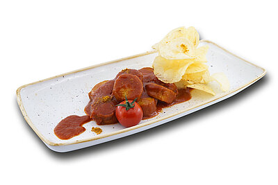 Schöpfcurrywurst