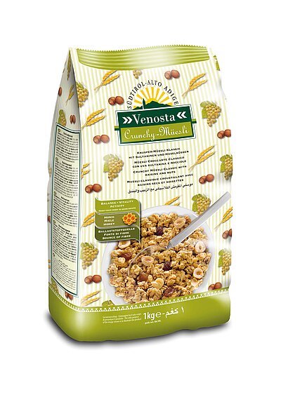 Venosta Knusper Müesli/Crunchy Müesli Classic 8 x 1000g