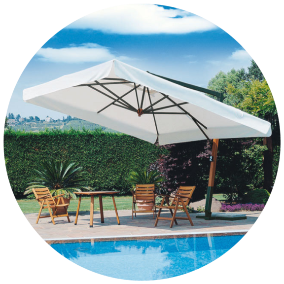 Side-pole parasols up to 4.00 m