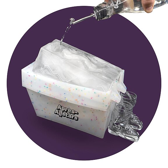 Après-Allstars® Shot-Slope-Slalom – die coolste Eisrutsche der Gastro