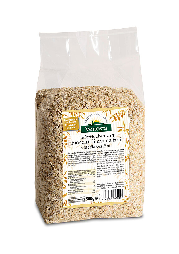 Venosta Haferflocken extra zart/Oatflakes extra thin 8 x 500g