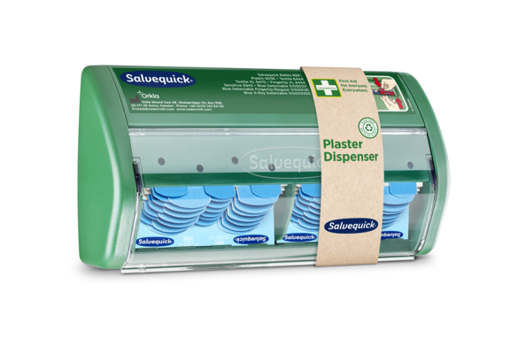 Salvequick Plaster Dispenser Blue Detectable