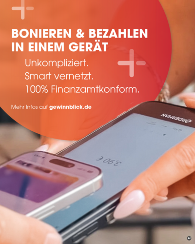 Bonieren & Bezahlen in einem Gerät