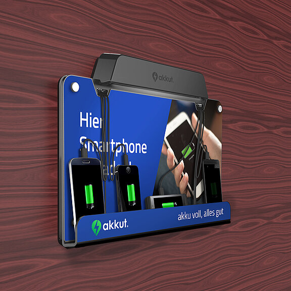 Charging station BASIC with cables for smartphone charging Charging station BASIC with cables for smartphone charging