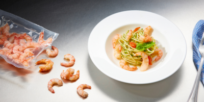 Portioned seafood