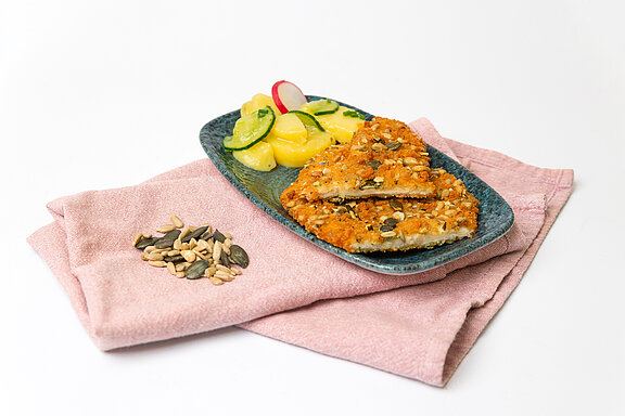 Chicken breast fillet pumpkin seeds