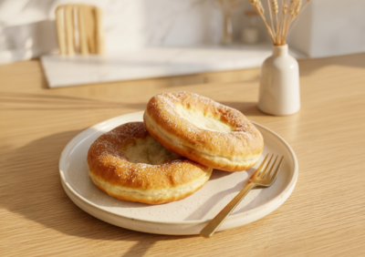 TK-Auszogne(Bauernkrapfen) mit Butter