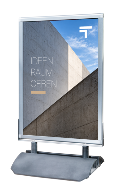 aluminum poster stand
